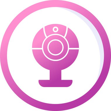 Web kamera simge vektör çizim