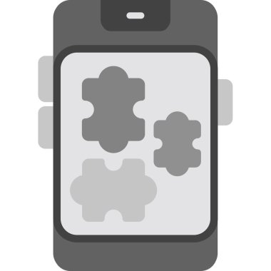 vektör illüstrasyonu, bulmaca ögesi simgesi 