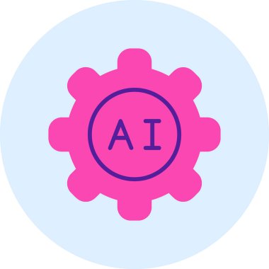 Ai Ayarları web simgesi, vektör illüstrasyonu 