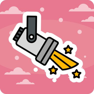 Spotlight simgesi, web basit illüstrasyon