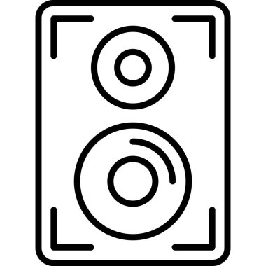 hoparlör web simgesi basit illüstrasyon