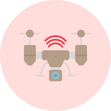 Drone simgesi vektör illüstrasyon tasarımı