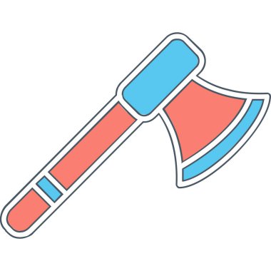 Balta ağ simgesi, vektör illüstrasyonu 