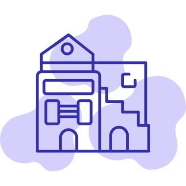 vektör evi oluşturma simgesi, modern tasarım illüstrasyonu 