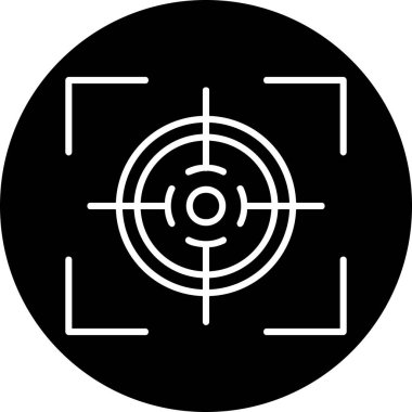 Hedef. Web simgesi basit illüstrasyon