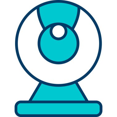 Web kamera simge vektör çizim