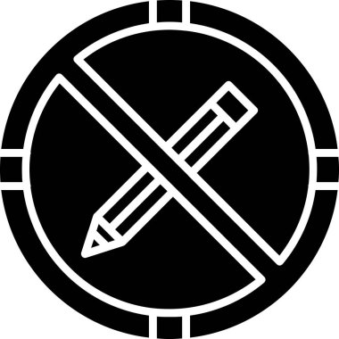 Sadece simge, vektör illüstrasyonunu oku. Kalem çapraz işareti 