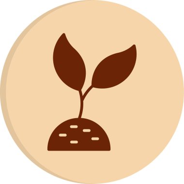 Bitki. Web simgesi basit illüstrasyon 