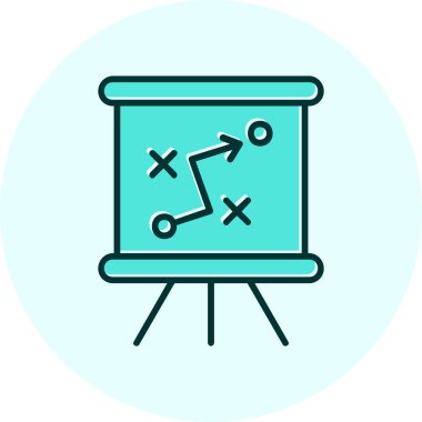 Strateji Simgesi Vektör illüstrasyonu 