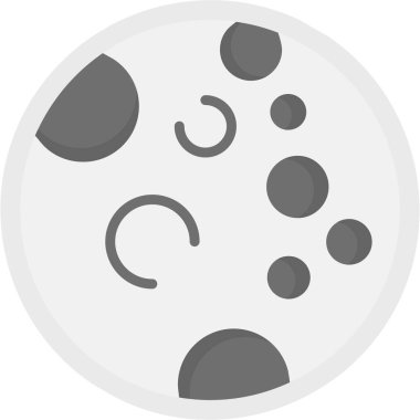 Dolunay simgesi, vektör illüstrasyonu