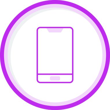 Cep telefonu simgesi, vektör illüstrasyonu 