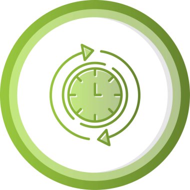 Her zamanki gibi. Web simgesi basit illüstrasyon