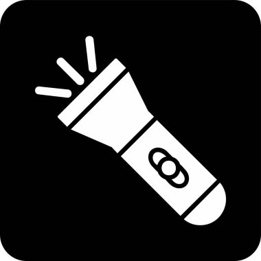 el feneri. Web simgesi basit illüstrasyon