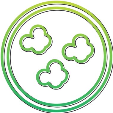 Bulutlar. Web simgesi basit illüstrasyon 