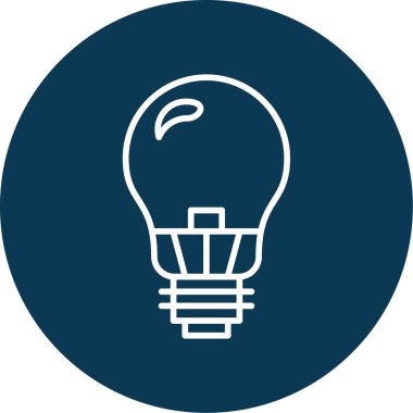 ampul simgesi, vektör illüstrasyonu 