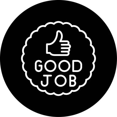 Başparmağı havada iyi iş işareti, vektör illüstrasyonu                