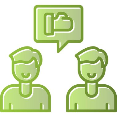 Takım beyin fırtınası fikirleri simgesi, vektör illüstrasyonu basit tasarım