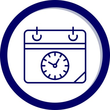 Zamanlama simgesi, vektör illüstrasyonu