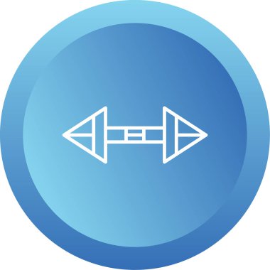 Ölçek simgesi, vektör illüstrasyonu basit tasarım