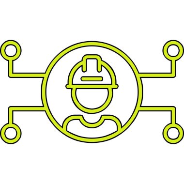 Mühendislik simgesinin vektör çizimi 