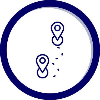 Rotadan. Web simgesi basit illüstrasyon