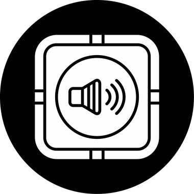 Ses Web simgesi, vektör çizim