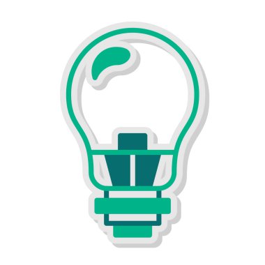 ampul simgesi, vektör illüstrasyonu 