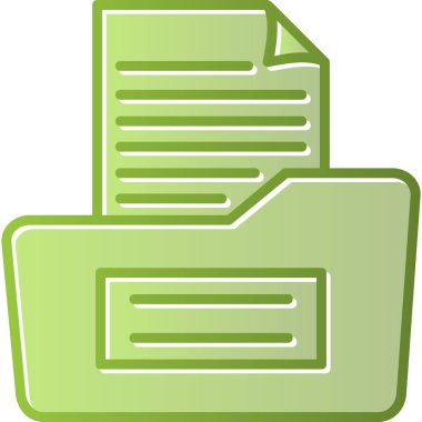 belge dosya simgesi düz biçimli 