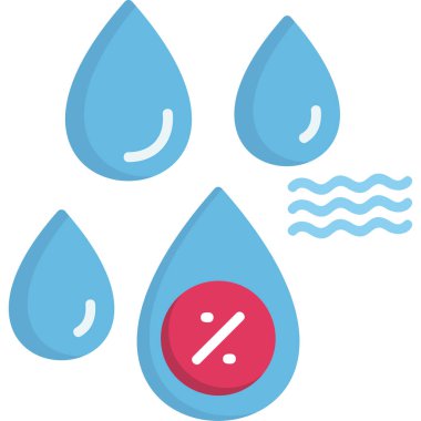 Nem. Web simgesi basit illüstrasyon          