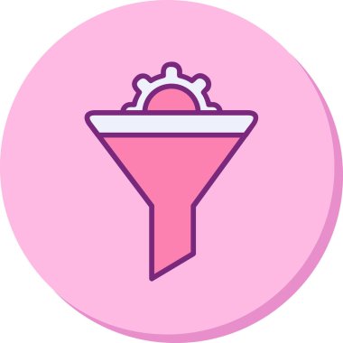 Vektör illüstrasyon Huni ağ simgesi 