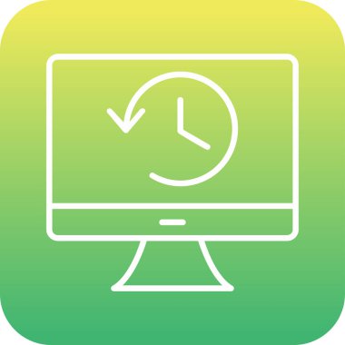 Tarih web simgesi. Basit resimleme