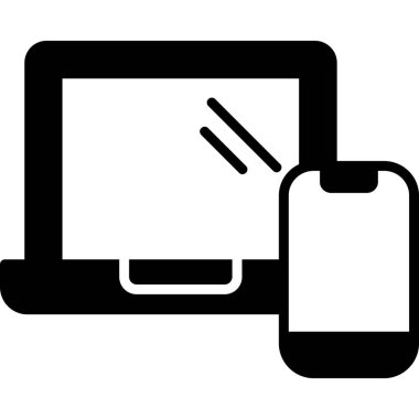 Tepkili web tasarım simgesi, vektör illüstrasyonu basit tasarım