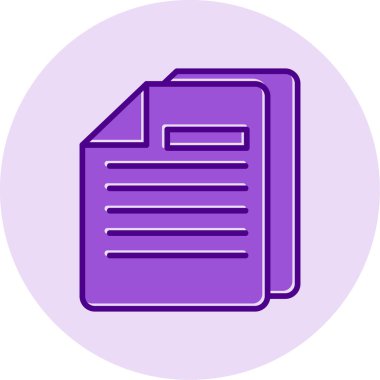 dokümanlar web simgesi vektör illüstrasyonu