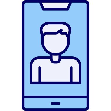 Smartphone web simgesi, vektör çizim 