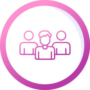 Takım. Web simgesi basit illüstrasyon 