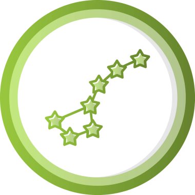 Yıldız simgesi, Takımyıldızı 'nın vektör illüstrasyonu                