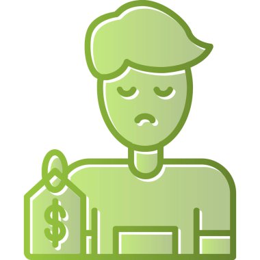 Çocuk kaçakçılığı. Web simgesi vektör illüstrasyonu