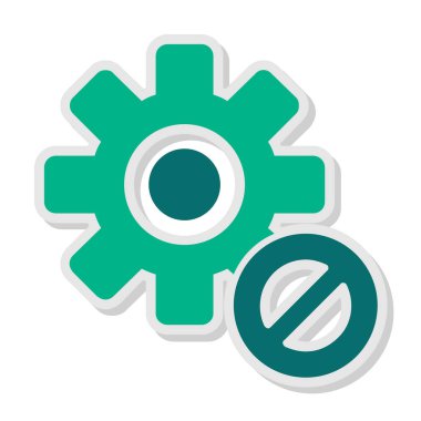 Blok simgesinin vektör illüstrasyonu