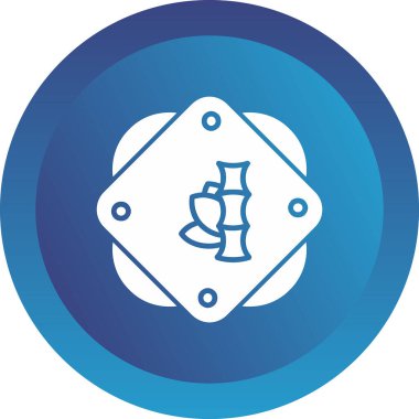 Bamboo icon, vector illustration simple design