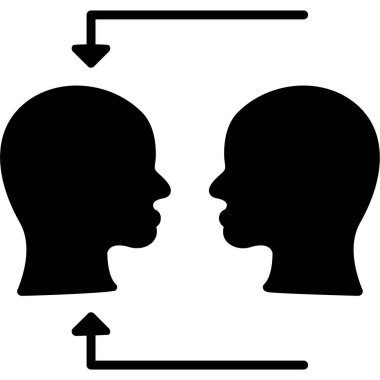 Empati simgesinin vektör çizimi. Psikoloji