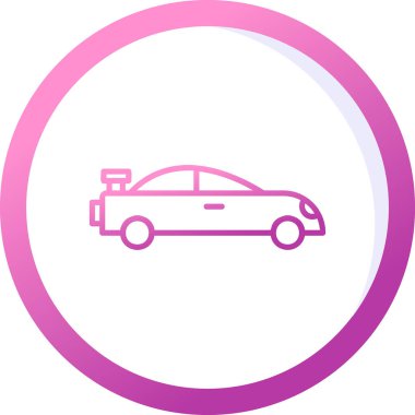 araba simgesi vektör illüstrasyonu 