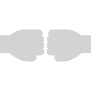 Eller simgesi, web basit illüstrasyon, saygı kavramı