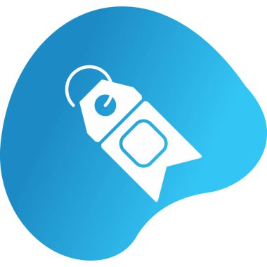 Etiket. Web simgesi basit illüstrasyon