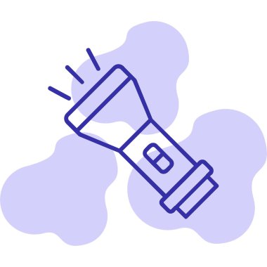 el feneri. Web simgesi basit illüstrasyon