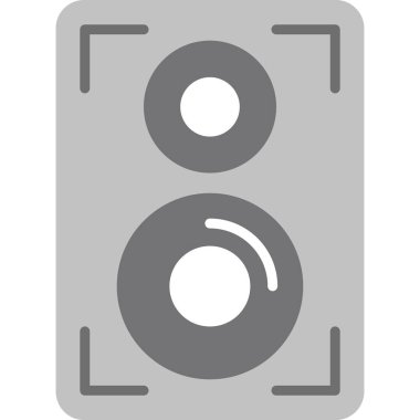 hoparlör basit vektör illüstrasyonu