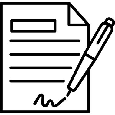 belge simgesi, vektör çizimi