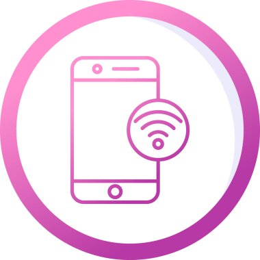 wifi vektör simgesi modern basit illüstrasyon 