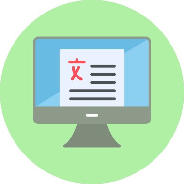 Modern dilbilim simgesinin vektör illüstrasyonu