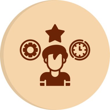 Çoklu görev simgesi, vektör illüstrasyonu 