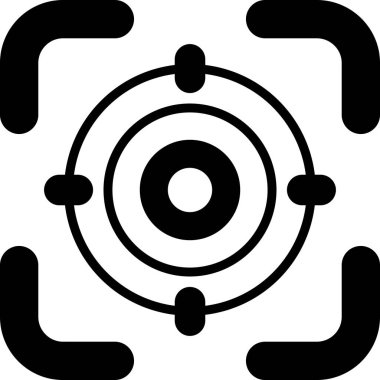 Hedef. Web simgesi basit illüstrasyon